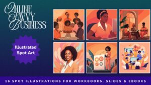 Illustrated Spot Art — Women in Business (For Docs, Workbooks & Slides)