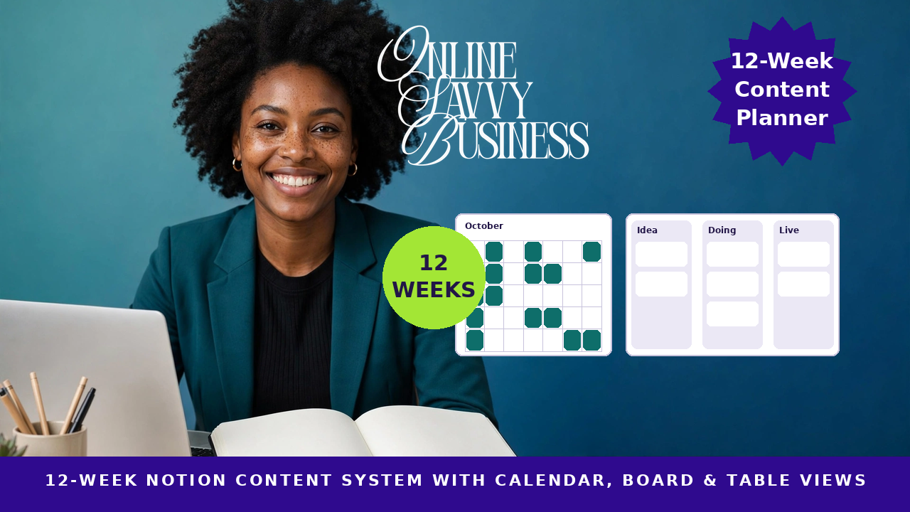 12-Week Content Planner